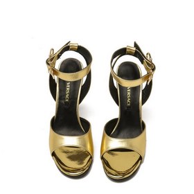 VERSACE Весенняя и летняя коллекция сандалий Материал： натуральна