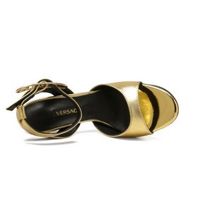 VERSACE Весенняя и летняя коллекция сандалий Материал： натуральна