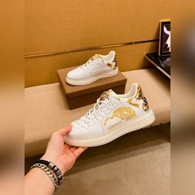 Versace Мужская обувь высокого класса Свободные кеды Верхняя ча
