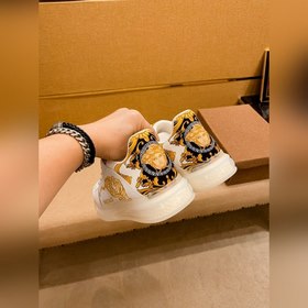 Versace Мужская обувь высокого класса Свободные кеды Верхняя ча