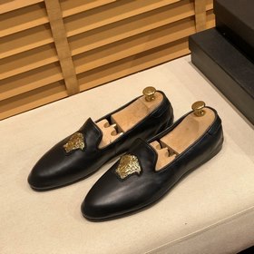Versace модные кроссовки, туфли, кожаные туфли Обувь из кожи бычк
