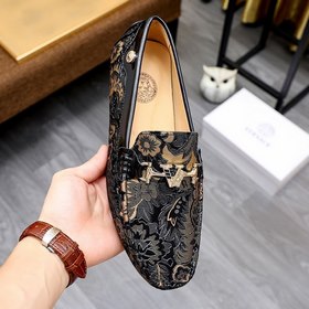 VERSAEC Versace Новая модель мужских туфель для повседневной носк