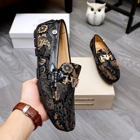 VERSAEC Versace Новая модель мужских туфель для повседневной носк