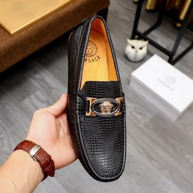 VERSAEC Versace Новая модель мужских туфель для повседневной носк