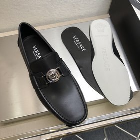 Versace Классические мужские туфли для вождения Материал： кожа т