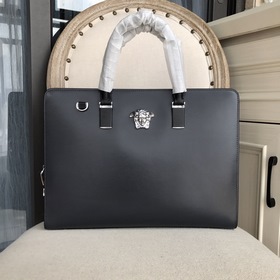 Versace Кодный замок Импортная кожа Высококачественный портфель +