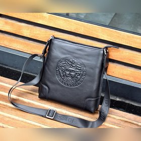 Versace Мужская сумка через плечо из кожи первого слоя, модель 03