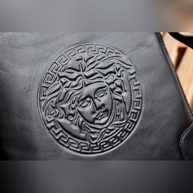 Versace Мужская сумка через плечо из кожи первого слоя, модель 03