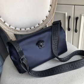 Versace Мужская сумка через плечо из искусственной ткани, имитиру