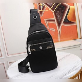 Versace сумка-нагрудник из нейлоновой ткани с двумя молниями Моде