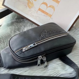 VERSACE-范思哲 Мужская сумка на грудь из импортной кожи Модель： 603