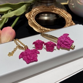 Versace Medusa серьги/заколки/колье Добавьте немного цвета в летн