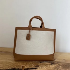 YSL коричневая сумка для покупок, сумка-тоут, модель ： 619757 Одн