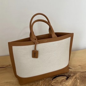 YSL коричневая сумка для покупок, сумка-тоут, модель ： 619757 Одн