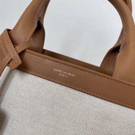 YSL коричневая сумка для покупок, сумка-тоут, модель ： 619757 Одн
