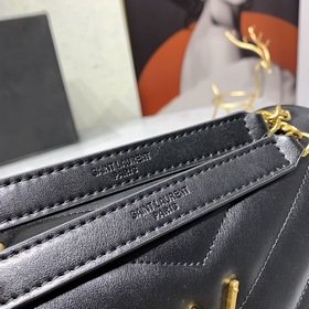 YSL Saint Laurent Мягкая сумка с логотипом на передней клапане А