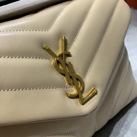 YSL Saint Laurent Мягкая сумка с логотипом на передней клапане А