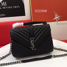 Сумка Saint Laurent из импортной кожи с узором кожи козы Ручная в