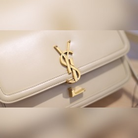 YSL Кожаная сумка через плечо с белой пряжкой Изготовлена из высо