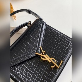YSL Мини-сумка с крокодиловым узором Модель： 602716 Особенностью