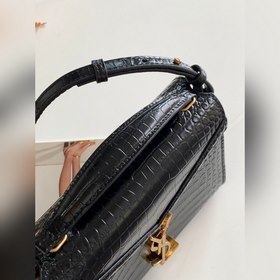 YSL Мини-сумка с крокодиловым узором Модель： 602716 Особенностью