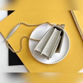 YSL Сумка с цепочкой SUNSET BAG с крокодиловым узором, большая М