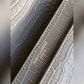 YSL Сумка с цепочкой SUNSET BAG с крокодиловым узором, большая М