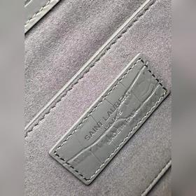 YSL Сумка с цепочкой SUNSET BAG с крокодиловым узором, большая М