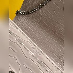 YSL сумка с цепочкой SUNSET BAG с крокодиловым узором, большая М