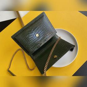 SYSL Сумка через плечо с цепочкой SUNSET BAG, большая, с крокодил