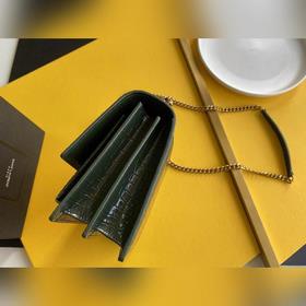 SYSL Сумка через плечо с цепочкой SUNSET BAG, большая, с крокодил