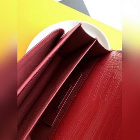 YSL Сумка с цепочкой SUNSET BAG с крокодиловым узором, большая М