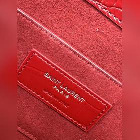 YSL Сумка с цепочкой SUNSET BAG с крокодиловым узором, большая М