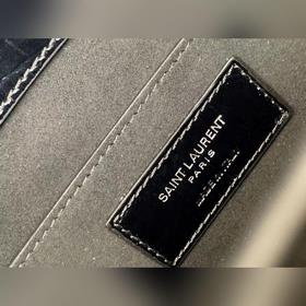 YSL Сумка с цепочкой SUNSET BAG с крокодиловым узором, большая М