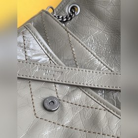 YSL Cement Silver Grey Silver Chain New Version Small В комплекте