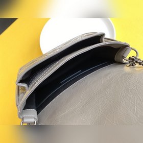 YSL светло-серая цепочка, новая версия, маленькая, с D-образной з