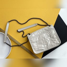 YSL Молочно-белый серебряный цепочка, новая версия, маленький раз