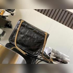 YSL Черная цепочка, новая версия, маленькая, с D-образной застежк