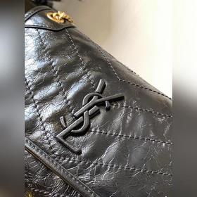 YSL Черная цепочка, новая версия, маленькая, с D-образной застежк