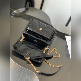 YSL Черная цепочка, новая версия, маленькая, с D-образной застежк