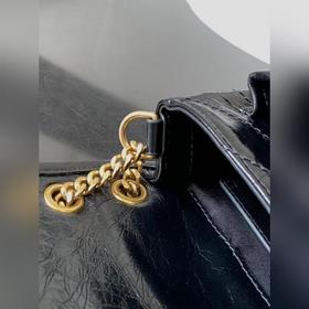 YSL Черная цепочка, новая версия, маленькая, с D-образной застежк