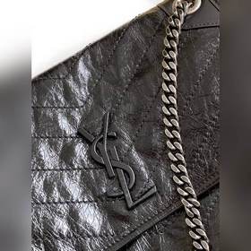 ysl Черная серебряная цепочка, новая версия, средний размер, с D-