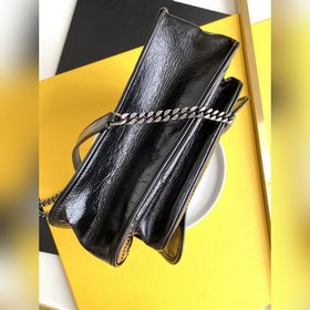 ysl Черная серебряная цепочка, новая версия, средний размер, с D-