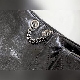 ysl Черная серебряная цепочка, новая версия, средний размер, с D-