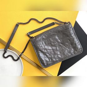 ysl темно-серый цепочка, новая версия, средний размер, с D-образн