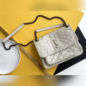 ysl Молочно-белая серебряная цепочка, новая версия, средний разме