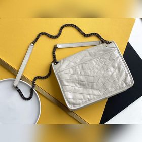 ysl Молочно-белая серебряная цепочка, новая версия, средний разме