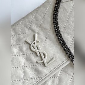 ysl Молочно-белая серебряная цепочка, новая версия, средний разме