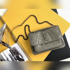 ysl Молочно-бежевый серебряный цепочка, новая версия, средний раз