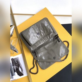 ysl Молочно-бежевый серебряный цепочка, новая версия, средний раз
